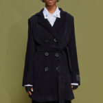 'IRMA' CORDUROY COAT (BLACK)