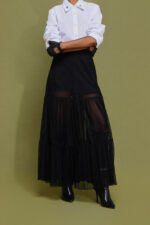 'TALIA' Black Tulle Skirt - Image 2
