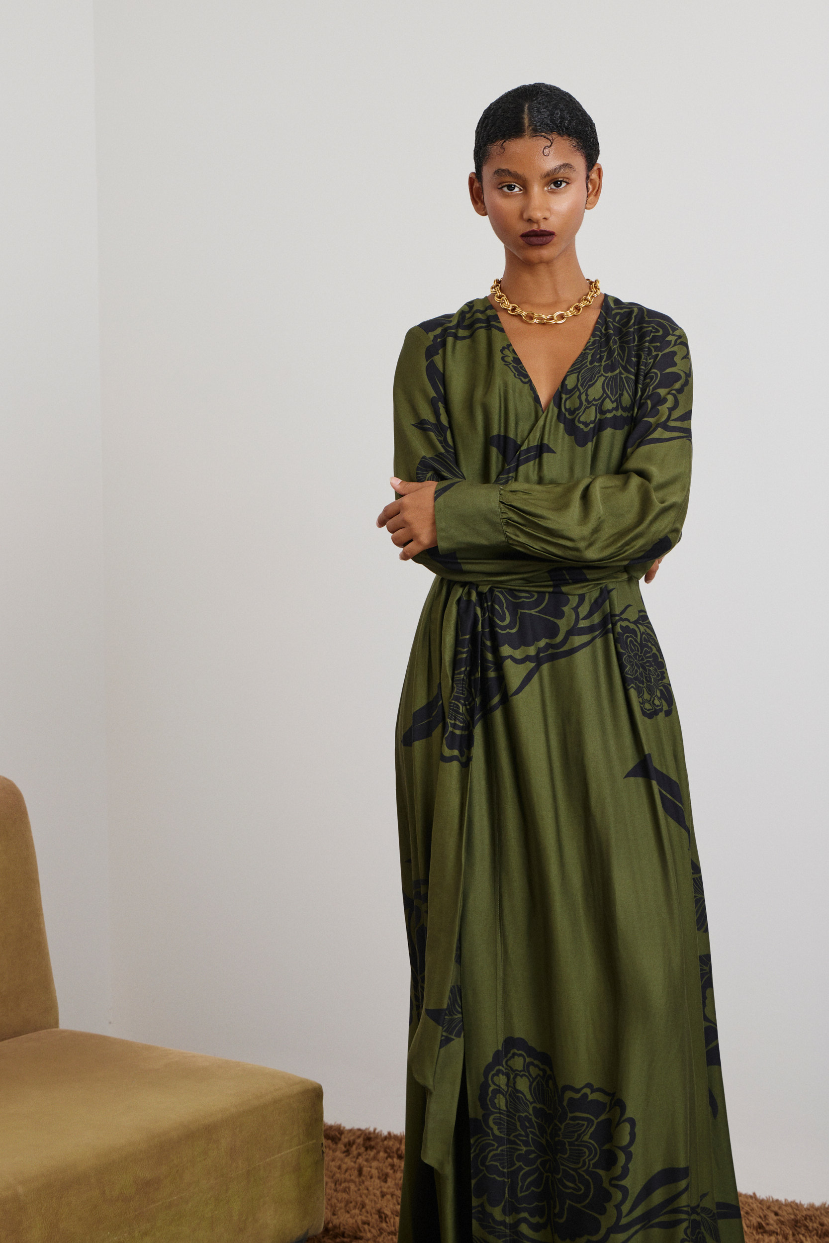 Evoto AMAYA Maxi Wrap Dress - Image 1