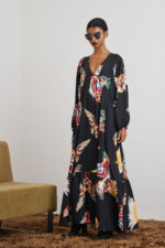 'NEFELI' MAXI DRESS (ROOSTERS) - Image 5