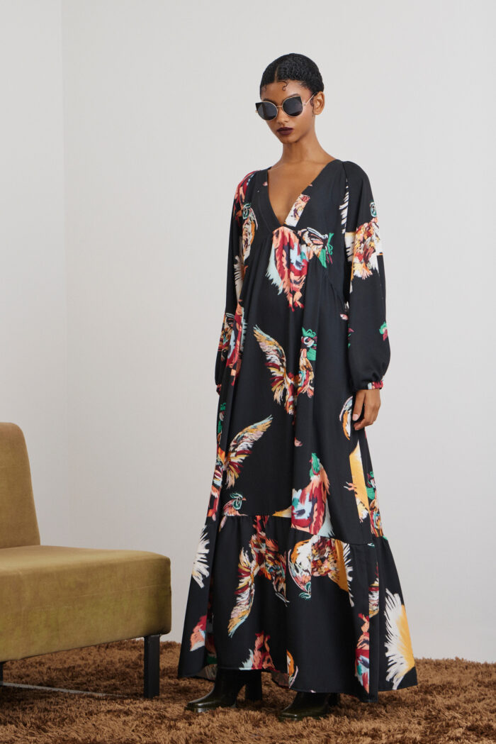 'NEFELI' MAXI DRESS (ROOSTERS) - Image 5