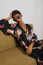 'NEFELI' MAXI DRESS (ROOSTERS) - Image 4