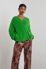 'AGNI' KNITTED T-SHIRT (GREEN)