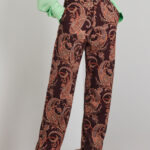 'GIANNA' TROUSERS (BROWN LAHORE)