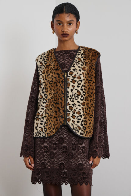 ‘EVI’ ΓΟΥΝΙΝΟ ΓΙΛΕΚΟ ANIMAL PRINT