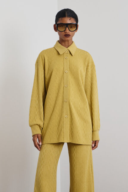 'AMELIA' OVERSIZED KNITTED SHIRT (BAMBOO)