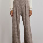 'AMARA' PLAID PANTS (CHOCOLA)