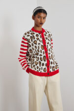 'CALLOPE' ΠΛΕΚΤΗ ΖΑΚΕΤΑ (ANIMAL PRINT)