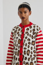 'CALLOPE' ΠΛΕΚΤΗ ΖΑΚΕΤΑ (ANIMAL PRINT) - Image 2