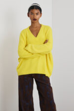'AGNI' KNITTED T-SHIRT (YELLOW) - Image 2