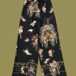 'IVY' PRINTED TROUSERS WITH ELASTIC WAISTBAND