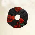 SCRUNCHIES (BLACK ROSES)