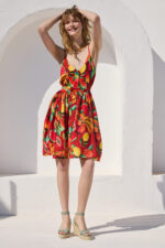 'KASSANDRA' ΕΜΠΡΙΜΕ ΚΟΝΤΟ ΦΟΡΕΜΑ (RED/FRUIT) - Image 3