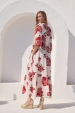 'ISMINI' ΜΑΞΙ ΦΟΡΕΜΑ (WHITE ROSES) - Image 2