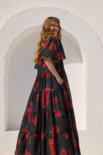 'VANESSA' ΜΙΝΤΙ ΦΟΡΕΜΑ (BLACK ROSES) - Image 3