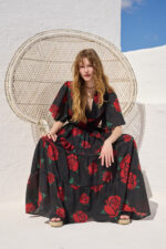 'VANESSA' ΜΙΝΤΙ ΦΟΡΕΜΑ (BLACK ROSES) - Image 6