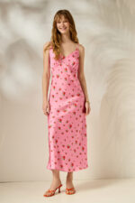 'IOANNA' ΕΜΠΡΙΜΕ ΦΟΡΕΜΑ (PINK ROSES) - Image 3