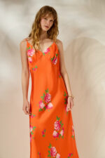 'IOANNA' ΕΜΠΡΙΜΕ ΦΟΡΕΜΑ (ORANGE ROSES) - Image 3
