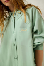 'LORA' OVERSIZED SHIRT (MINT) - Image 2