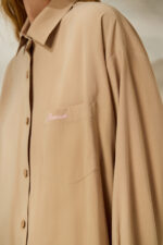 'LORA' OVERSIZED SHIRT (BEIGE) - Image 2