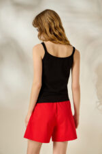 'LIA' ΤΟΠ ΜΕ ΚΕΝΤΗΜΑ ΚΑΡΔΟΥΛΕΣ (BLACK) - Image 4