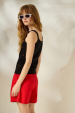 'LIA' ΤΟΠ ΜΕ ΚΕΝΤΗΜΑ ΚΑΡΔΟΥΛΕΣ (BLACK) - Image 3