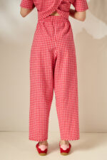 'CAPRI' ΚΑΡΟ CROPPED ΠΑΝΤΕΛΟΝΙ (RED) - Image 6