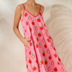‘ALIKI’ ΜΙΝΤΙ ΦΟΡΕΜΑ (PINK/APPLES)