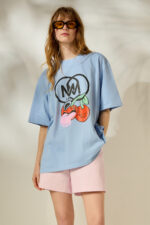 'CHERRY' OVERSIZED TEES (CIEL) - Image 2