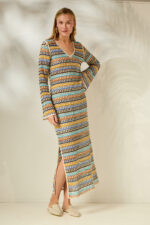 'RAMONA' ΜΑΞΙ ΦΟΡΕΜΑ (BLUE) - Image 4