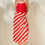 'IOULIA' STRIPED SKIRT