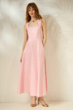 'ELENI' ΚΑΡΟ ΜΙΝΤΙ ΦΟΡΕΜΑ (PINK)