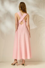 'ELENI' ΚΑΡΟ ΜΙΝΤΙ ΦΟΡΕΜΑ (PINK) - Image 2