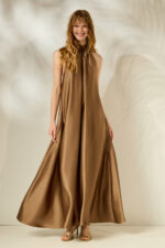 'ELEANORA' MAXI DRESS (MOCCA) - Image 4