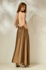 'ELEANORA' MAXI DRESS (MOCCA) - Image 3