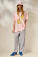 'MAYA' STRIPED CROPPED TROUSERS - Image 3