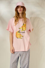 'BANANA' OVERSIZED TEES (PINK) - Image 2