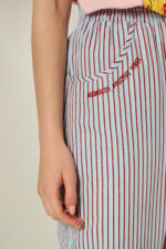 'MAYA' STRIPED CROPPED TROUSERS - Image 2