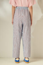 'MAYA' STRIPED CROPPED TROUSERS - Image 4
