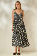 'JULIANNA' ΜΙΝΤΙ ΦΟΡΕΜΑ (BLACK/BOWS)