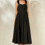 'MARIANNA' ΒΑΜΒΑΚΕΡΟ ΜΙΝΤΙ ΦΟΡΕΜΑ (BLACK)