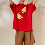 'BANANA' OVERSIZED TEES (RED)