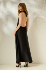 'ELEANORA' MAXI DRESS (BLACK) - Image 2