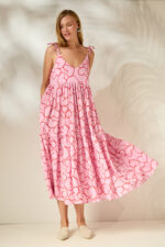 'JULIANNA' ΜΙΝΤΙ ΦΟΡΕΜΑ (PINK/HEARTS)