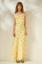 'EVELYN' ΕΜΠΡΙΜΕ ΦΟΡΕΜΑ (BUTTER YELLOW) - Image 2