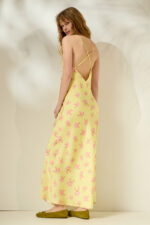 'EVELYN' ΕΜΠΡΙΜΕ ΦΟΡΕΜΑ (BUTTER YELLOW)