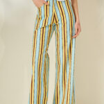 'IRIDA' STRIPED TROUSERS
