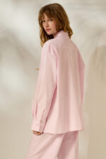 'XLOI' COTTON SHIRT (PASTEL PINK) - Image 2