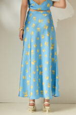 'DAPHNE' SATIN SKIRT (CIEL) - Image 3