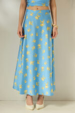 'DAPHNE' SATIN SKIRT (CIEL) - Image 2